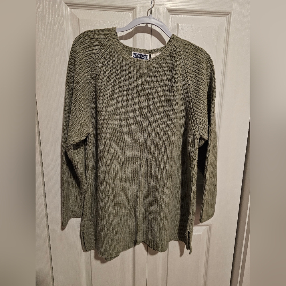 Brown Cable Knit Sweater